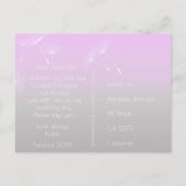 Bent u mijn Bridesmaid Dandelion Lavanda Ombre? Uitnodiging Briefkaart (Achterkant)