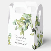 Bent u mijn Bridesmaid Elegant Green Botanicals? Bedankdoosjes (Geopend)
