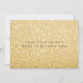 Bent u mijn Bridesmaid Faux Gold Glitter-kaart Kaart (Achterkant)