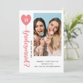 Bent u mijn Bridesmaid-fotovoorstel? (Staand voorkant)