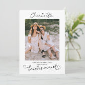 Bent u mijn Bridesmaid-fotovoorstel Kaart? (Staand voorkant)