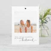 Bent u mijn Bridesmaid-fotovoorstel Kaart? (Staand voorkant)
