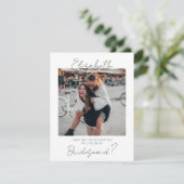 Bent u mijn Bridesmaid-fotovoorstel Kaart? Bedankkaart (Staand voorkant)