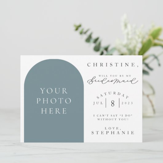 Bent u mijn Bridesmaid-fotovoorstel Kaart? Kaart (Staand voorkant)