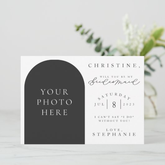 Bent u mijn Bridesmaid-fotovoorstel Kaart? Kaart (Staand voorkant)