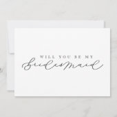 Bent u mijn Bridesmaid-fotovoorstel Kaart? Kaart (Achterkant)