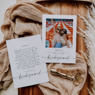 Bent u mijn Bridesmaid-fotovoorstel Kaart? Kaart
