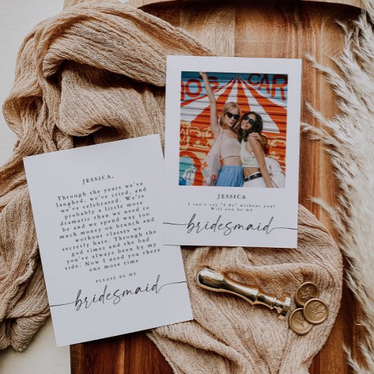 Bent u mijn Bridesmaid-fotovoorstel Kaart? Kaart