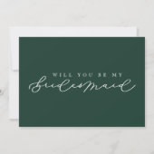 Bent u mijn Bridesmaid-fotovoorstel Kaart? Kaart (Achterkant)