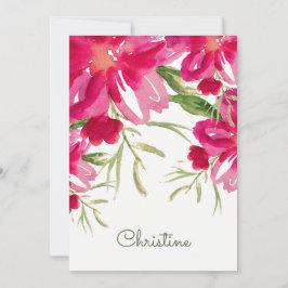 Bent u mijn Bridesmaid? Fuchsia Green Floral in Kaart