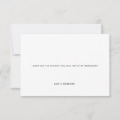 Bent u mijn Bridesmaid Heart-Kaart? (Achterkant)