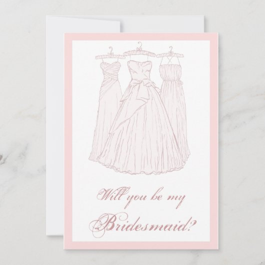 Bent u mijn Bridesmaid? Kaart (Voorkant)