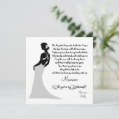 Bent u mijn Bridesmaid? Kaart (Staand voorkant)