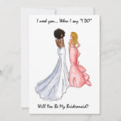 Bent u mijn Bridesmaid Kaart? Kaart (Voorkant)