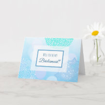 Bent u mijn Bridesmaid-Kaart?