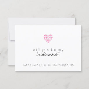 Bent u mijn Bridesmaid-kaart? Kaart