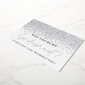 Bent u mijn Bridesmaid Kaart - Zilveren olie (Gedraaid)