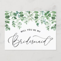 Bent u mijn Bridesmaid-kaartje
