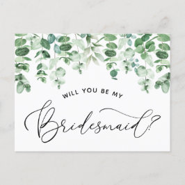 Bent u mijn Bridesmaid-kaartje Aankondigingskaart
