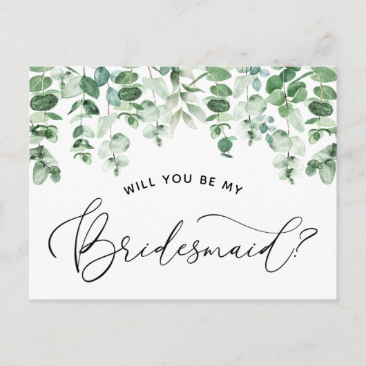 Bent u mijn Bridesmaid-kaartje Aankondigingskaart (Voorkant)