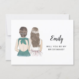 Bent u mijn Bridesmaid-kaartje? Kaart