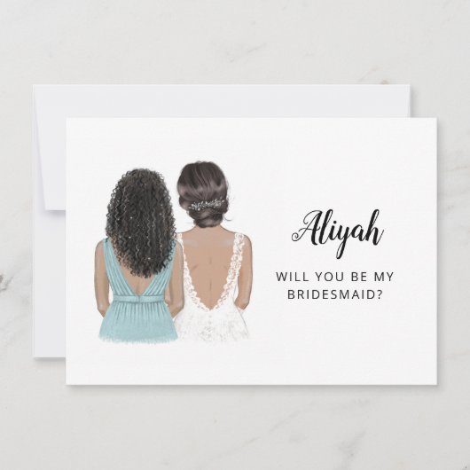 Bent u mijn Bridesmaid-kaartje? Kaart (Voorkant)