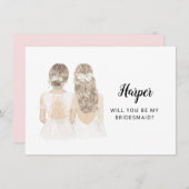 Bent u mijn Bridesmaid-kaartje? Kaart (Voorkant / Achterkant)