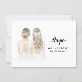 Bent u mijn Bridesmaid-kaartje? Kaart