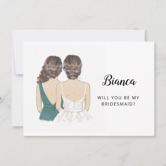 Bent u mijn Bridesmaid-kaartje? Kaart (Voorkant)