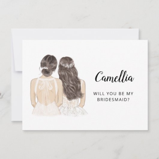 Bent u mijn Bridesmaid-kaartje? Kaart (Voorkant)