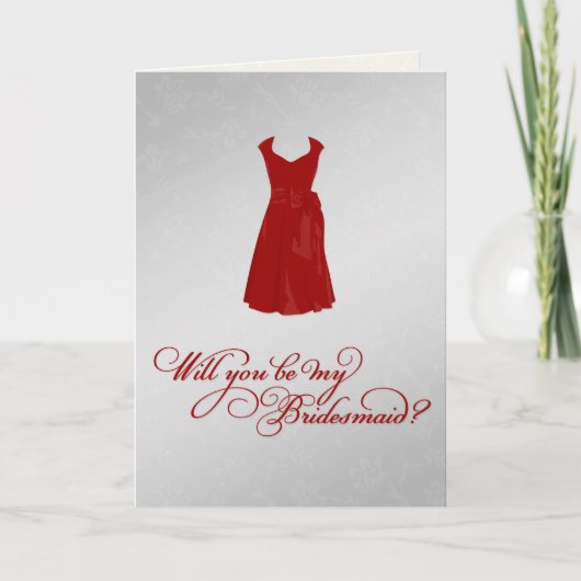 "Bent u mijn Bridesmaid?" (KLANT DESS COLOR!) (Voorkant)