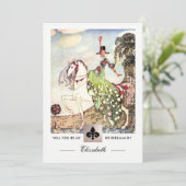 Bent u mijn Bridesmaid?  kunst Kaart (Staand voorkant)