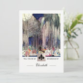 Bent u mijn Bridesmaid?  kunst Kaart (Staand voorkant)