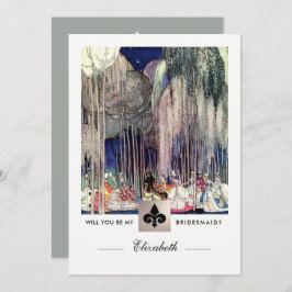 Bent u mijn Bridesmaid?  kunst Kaart