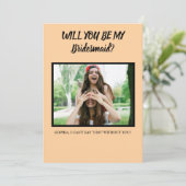 Bent u mijn Bridesmaid/Maid of Honor-voorstel? Aankondiging (Staand voorkant)