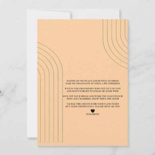 Bent u mijn Bridesmaid/Maid of Honor-voorstel? Aankondiging (Achterkant)