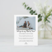 Bent u mijn Bridesmaid/Maid of Honor-voorstel? Aankondiging (Staand voorkant)