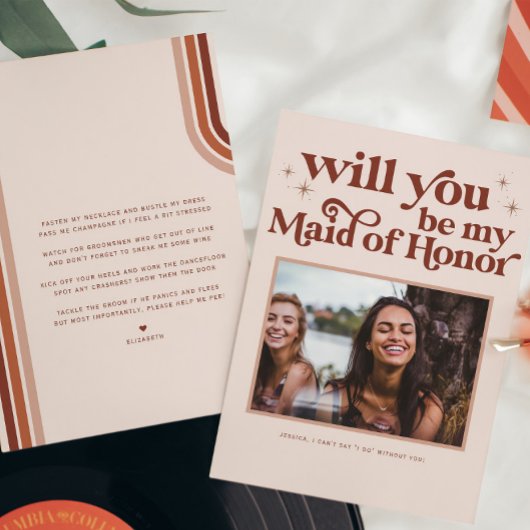 Bent u mijn Bridesmaid/Maid of Honor-voorstel? Aankondiging