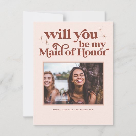 Bent u mijn Bridesmaid/Maid of Honor-voorstel? Aankondiging (Voorkant)