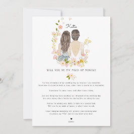 Bent u mijn Bridesmaid/Maid of Honor Voorstel I Kaart