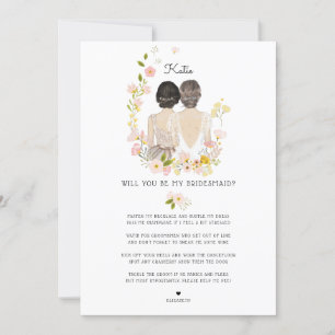Bent u mijn Bridesmaid/Maid of Honor Voorstel I Kaart