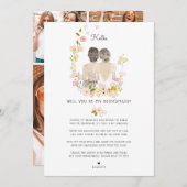 Bent u mijn Bridesmaid/Maid of Honor Voorstel I Kaart (Voorkant / Achterkant)