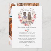 Bent u mijn Bridesmaid/Maid of Honor-voorstel? Kaart (Voorkant / Achterkant)