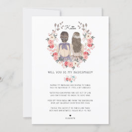 Bent u mijn Bridesmaid/Maid of Honor-voorstel? Kaart