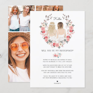 Bent u mijn Bridesmaid/Maid of Honor-voorstel? Kaart