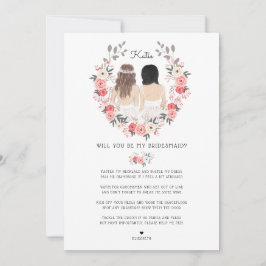 Bent u mijn Bridesmaid/Maid of Honor-voorstel? Kaart