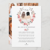 Bent u mijn Bridesmaid/Maid of Honor-voorstel? Kaart (Voorkant / Achterkant)