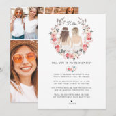 Bent u mijn Bridesmaid/Maid of Honor-voorstel? Kaart (Voorkant / Achterkant)