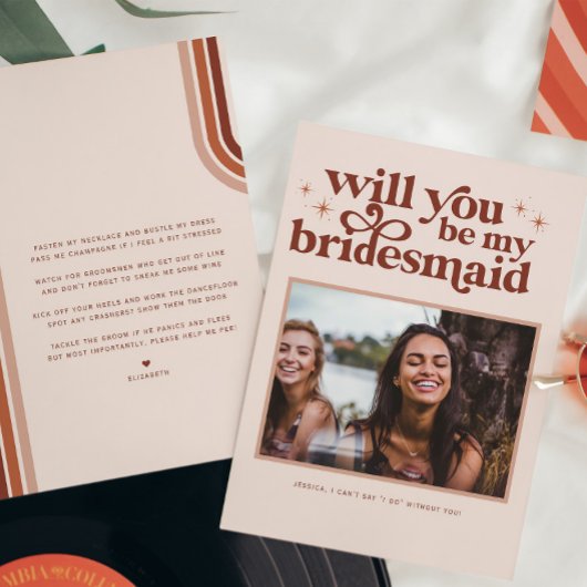 Bent u mijn Bridesmaid/Maid of Honor-voorstel? Notitiekaartje