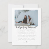 Bent u mijn Bridesmaid/Maid of Honor-voorstel? Notitiekaartje (Voorkant)